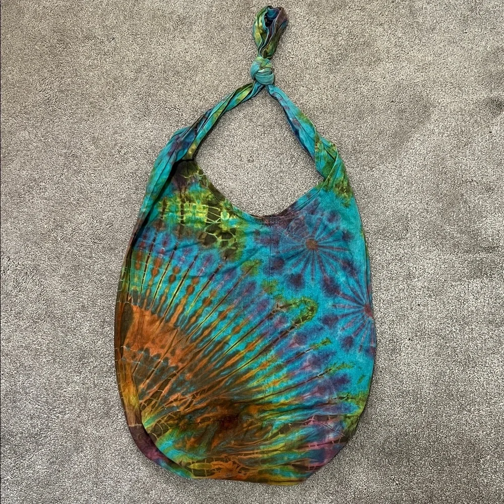 Tie Dye Hobo Bag Hippie Festival Colorful